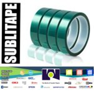 4 Rolls Heat Resistant Tapes Sublimation Press Transfer Thermal Tape  20mmx30m SUBLITAPE GREEN